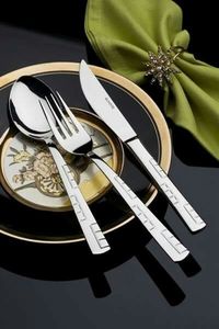 Luxury Pearl Essence Cutlery Set Premium <b>Flatware</b> Collection for Catering and Banquets - Product Image 2