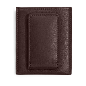 Porte-cartes en cuir véritable pour hommes et femmes, portefeuille fin, étui à cartes de poche, porte-cartes d'identité en cuir fait à la main - Product Image 1