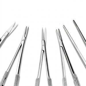 Ensemble de 5 instruments de microchirurgie Castroviejo T/C, usage professionnel en milieu hospitalier, instruments chirurgicaux, boîte de stérilisation gratuite, fabrication allemande - Product Image 4