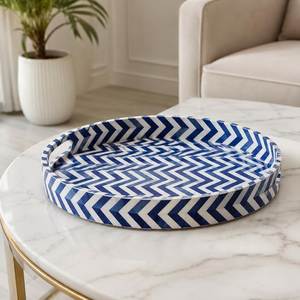 Modern Design Standard Quality Bone Inlay Serving <b>Tray</b> safe Tea Serving & <b>Storage</b> <b>Tray</b> Nesting Adorable Design in Best Price - Product Image 5
