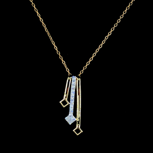 จี้เพชรแท้ทรงกลมเจียระไนแบบบริลเลียนท์ สี EF น้ำหนัก 0.21 กะรัต ความใส VVS VS ตัวเรือนทองคำขาว 18 กะรัต ดีไซน์หรูหรา สำหรับผู้หญิง - Product Image 1