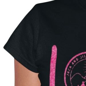 Men's <b>Black</b> Short Sleeve Crew Neck T <b>Shirt</b> with Pink LOVE Lettering and Circular Emblem Graphic Stylish Casual Everyday Fashion - Product Image 3