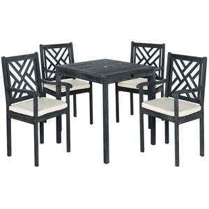 ARDENA - Juego de Mesa de Comedor Moderna de Madera Resistente con Cómodas Sillas de Jardín para Uso en Exteriores, Parques y Villas - Product Image 1