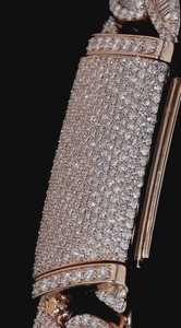 Cadena cubana de moissanita de alta demanda con eslabones baguette en plata 925, chapada en oro rosa, regalo para fiestas de rapero, joyería para hombre - Product Image 5