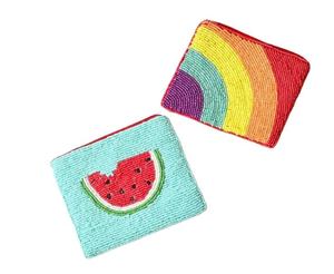 HandLightweight Handmade Beaded Coin <b>Pouch</b> Small Zipper Purse Ethnic <b>Mini</b> Wallet for Women At Cheap Price - Product Image 5
