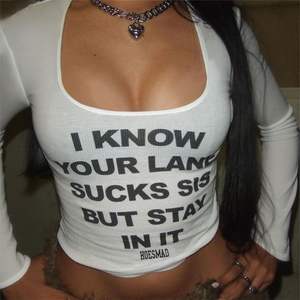 Camiseta Corta para Mujer, Estilo Y2K, Ajustada, de Manga Corta, de Algodón, Estilo Vintage, Informal, Estética Urbana, Top de Moda - Product Image 5