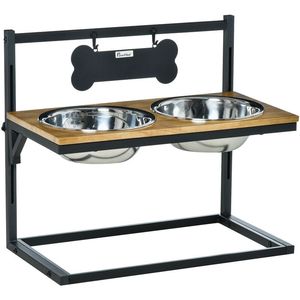 Support de gamelles surélevées pour animaux de compagnie – Qualité durable, design moderne, double gamelle pour l'alimentation des animaux - Product Image 3