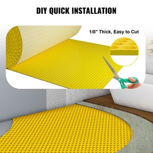 Lớn 3x20 ft 66 sq. ft bảo hiểm uncoupling màng không thấm nước crack-proof <span class=keywords><strong>1</strong></span>/<span class=keywords><strong>8</strong></span> \ "dày <span class=keywords><strong>1</strong></span>/<span class=keywords><strong>8</strong></span> \" dày gạch underlayment cho - Product Image 6