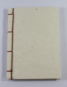 สมุดบันทึกกระดาษทำมือ สีครีม ดีไซน์มินิมอล ปกแข็ง 40 แผ่น ของขวัญ - Product Image 1