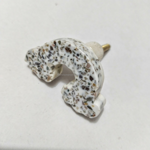 2025 tendance Terrazzo résine Animal armoire boutons Unique rustique réglable tiroir tire pour commode décor à la maison meubles de cuisine - Product Image 4