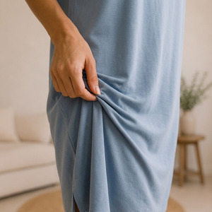 Ensemble de pyjama décontracté en tricot respirant pour femme, avec short et haut à manches courtes, taille élastique, idéal pour l'été - Product Image 3