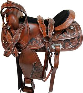 ชุดนักแข่งม้าหนังแท้คุณภาพพรีเมี่ยมอานม้าแบบตะวันตกและอังกฤษสำหรับขี่ม้า - Product Image 1