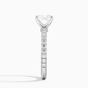 BOJ <b>Ring</b> 0114 Princess Cut 925 <b>Silver</b> Luxe Amelie Prong Setting <b>Solitaire</b> Diamond <b>Ring</b> 2ct D Color VVS1 Moissanite GRA Certified - Product Image 3