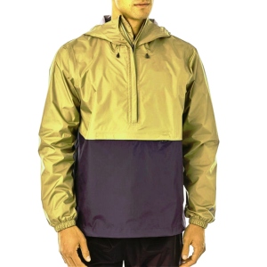 <b>Men's</b> Waterproof Quarter-Zip Hooded Windbreaker <b>Jacket</b> Color Blocking Blue <b>White</b> Casual Outdoor Autumn Wear - Product Image 6