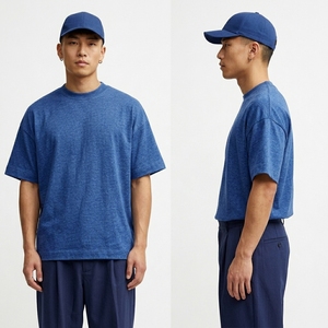 Camiseta de algodón 100% con logo personalizado, suministro OEM, estilo casual urbano para hombre, cuello redondo, jersey para hombre. - Product Image 3