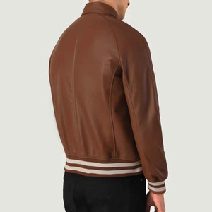 High Quality Men's Letterman Varsity <b>Jacket</b> Genuine Leather Body And Sleeves Winter Wear <b>Smart</b> Stylish <b>Jacket</b> OEM - Product Image 4
