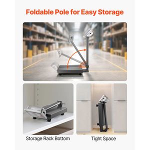 Bilancia Digitale da Pavimento con Capacità 100 kg, Precisione 0,04 kg, Funzione Tara, Calcolatore Prezzi, Materiale in Acciaio - Product Image 4