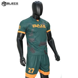 ชุดเสื้อฟุตบอลแขนสั้นสำหรับผู้ชายชุดเสื้อฟุตบอลชุดนักบอลเสื้อใส่ต่อสู้สำหรับผู้ใหญ่ขายส่ง - Product Image 4