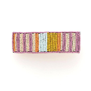 Accesorios para el Cabello Hechos a Mano con Cuentas de Plástico Bordadas, Diseño de Rayas Marinas, Color Rosa, Azul Marino, Unisex, para Mujeres, Niñas y Niños - Product Image 3