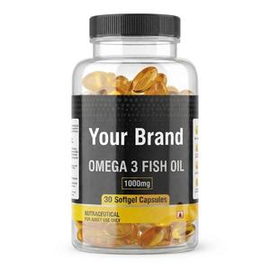 Capsules d'huile de poisson oméga 3 en gélules molles 1000 mg EPA DHA Complément alimentaire pour adultes pour la santé du cœur, du cerveau, de la peau et le bien-être quotidien Plus - Product Image 1