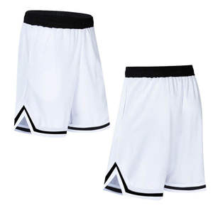 Shorts de basketball 100% polyester légers et à séchage rapide, sur mesure, motif uni sportif avec impression de logo, service OEM au Pakistan - Product Image 2