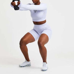 Shorts Deportivos Ligeros para Mujer, 100% Algodón, Elásticos en 4 Direcciones, Transpirables, de Secado Rápido, Cintura Elástica, Personalizables OEM - Product Image 4