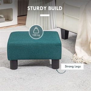 Poggiapiedi Moderno e Confortevole in Plastica e Tessuto per Soggiorno, Camera da Letto e Uso Alberghiero - Product Image 4