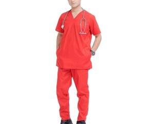 New Condition Men <b>Uniform</b> <b>Scrub</b> Anti Wrinkle Lightweight Breathable Knitted Cotton Polyester Cheap Price - Product Image 4