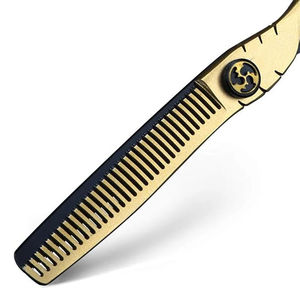 Kit de rasoirs de coiffure en acier inoxydable allemand de qualité supérieure 2026, couleur or et noir, ciseaux de coupe de cheveux pour barbier - Product Image 4