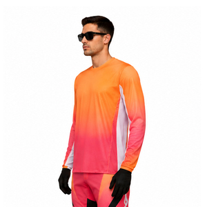 Jersey de Motocross Personalizado de Talla Grande, Ropa de Carreras de Motos y Auto, Manga Corta, Secado Rápido, Nueva Llegada 2026 - Product Image 4
