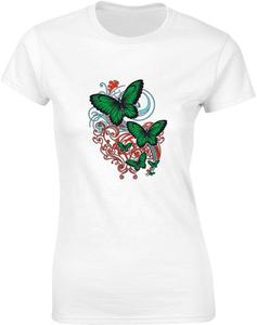 100% coton femmes imprimé à manches courtes T-Shirt matériaux légers doux confortable décontracté col rond Style grande taille Logo décoration - Product Image 4