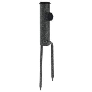Support de parasol en acier galvanisé noir à diamètre réglable pour parasols et bases de terrasse - Product Image 2