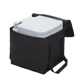 Inodoro gris portátil con tanque de residuos de 5,3 galones y bolsa de transporte para RV Boat Camping Porta Potty - Product Image 2