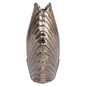 Vase mural design moderne, best-seller, forme ovale, fait main, décoratif, hauteur 34 cm et 28 cm, finition dorée - Product Image 2