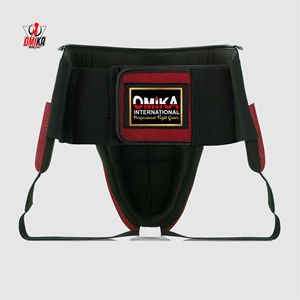 OMIKA INTERNATIONAL Protège-entrejambe de boxe professionnel unisexe - Protection en cuir résistant aux chocs pour MMA, mousse haute densité, logo personnalisé - Product Image 2