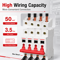 Interrupteur d'isolement visible CDH6 1P 2P 3P 4P 20A-125A AC230V 400V 35mm Rail DIN, interrupteur-sectionneur de charge