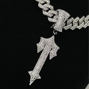 Pendentif Hip Hop RB Gems, croix personnalisée, argent 925, bijoux HipHop Rock Rapper, pendentif en diamant Moissanite VVS pour hommes - Product Image 5