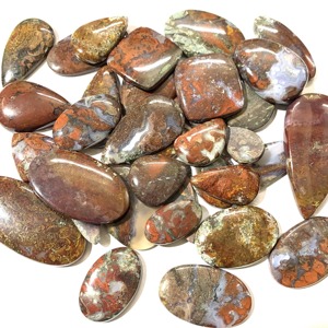 Pierres cabochons ovales en agate rouge naturelle de haute qualité, pierres précieuses en vrac, certificat IGI, fabrication de bijoux - Product Image 2