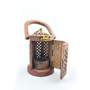 Quemador de Incienso de Madera Hecho a Mano con Tapa Metálica, Tamaño Personalizado para Meditación, Yoga, Navidad, Bodas, Decoración - Product Image 2