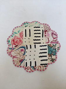 Set de table moderne personnalisable en coton matelassé imprimé léopard patchwork, fin, réversible, lavable en machine, multi-formes - Product Image 6