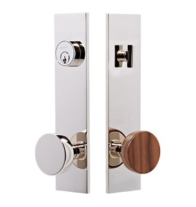 Manija de Acero Niquelado de Doble Puerta de Última Tendencia para el Hogar, Personalizable con Barra de Privacidad para Puertas, Muebles de Puerta - Product Image 1