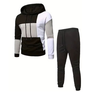 Nuevo Conjunto Deportivo de Forro Polar para Hombre, Sudadera con Capucha y Pantalones Jogger, Ropa Casual Urbana, MOQ Bajo - Product Image 3