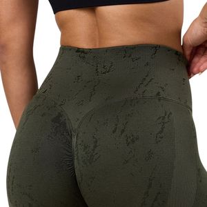 Olive Print Fitness Legging Women High Rise Stretch Workout <b>Tights</b> Training Yoga Pants Athletic Activewear Bottoms - Product Image 5