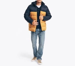 Black Original North-face Logo High Quality Canvas Men's Winter Puffer Jacket Hooded Breathable Quick Dry Keep <b>Warm</b> - Product Image 2