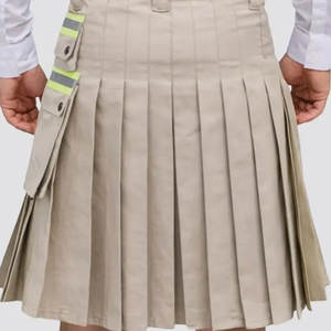 Kilt utilitaire kaki pour pompier, 100% coton, kilt de travail tactique pour hommes avec bande réfléchissante, best-seller - Product Image 5