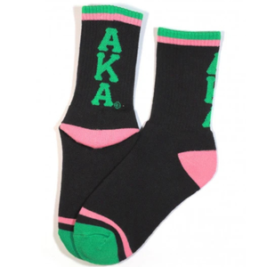 1908 <b>Black</b> Pink Green Crew <b>Socks</b> <b>Women</b> Striped Athletic Fashion <b>Socks</b> Soft Comfortable Casual Sports Hosiery Collegiate - Product Image 1