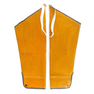 Guantes de soldadura de cuero de vaca dividido al por mayor, resistentes al calor, protectores para brazos, con correas ajustables - Product Image 1