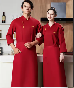 Conjunto de Uniforme de Chef de Manga Larga con Logotipo Impreso, Ropa de Trabajo para Repostería, Hotel, Catering, Cocina Occidental, Cafetería - Product Image 2
