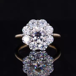 Bague en diamant la plus vendue pour femmes, bijoux de luxe de créateur pour mariage, fête et célébration d'anniversaire, disponible au prix d'exportation - Product Image 2