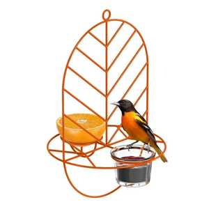 Hexagon Metal Suet Ball Bird Feeder Hanging Wild Bird Fat Ball Station with Protective Roof for Garden <b>Outdoor</b> <b>Tree</b> Backyard - Product Image 6